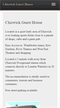 Mobile Screenshot of chiswickguesthouse.co.uk