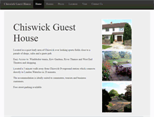 Tablet Screenshot of chiswickguesthouse.co.uk